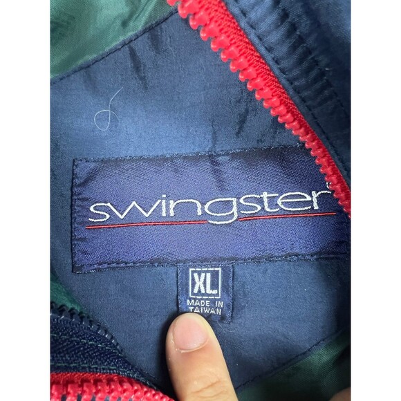 Vintage Coors Light Full Zip Windbreaker Jacket Size XL Swingster Blue - Picture 4 of 9